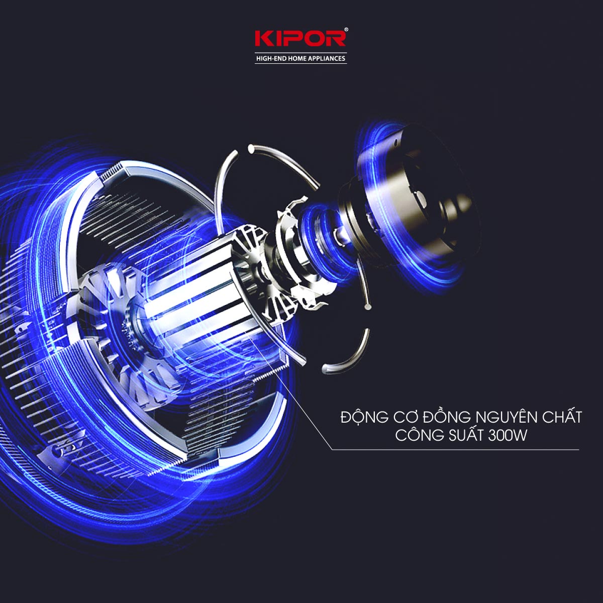 Máy ép chậm KIPOR KP-SJ595 - Chân đế chống rung lắc - Tặng lưới làm kem - Động cơ đồng nguyên chất công suất lớn -Hàng chính hãng