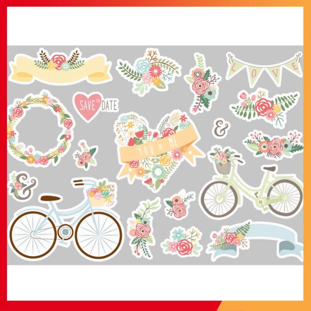 Combo 10 sheet sticker dán đồ chơi cực xinh xắn, phù hợp cho sổ tay, laptop, mũ bảo hiểm và vali.