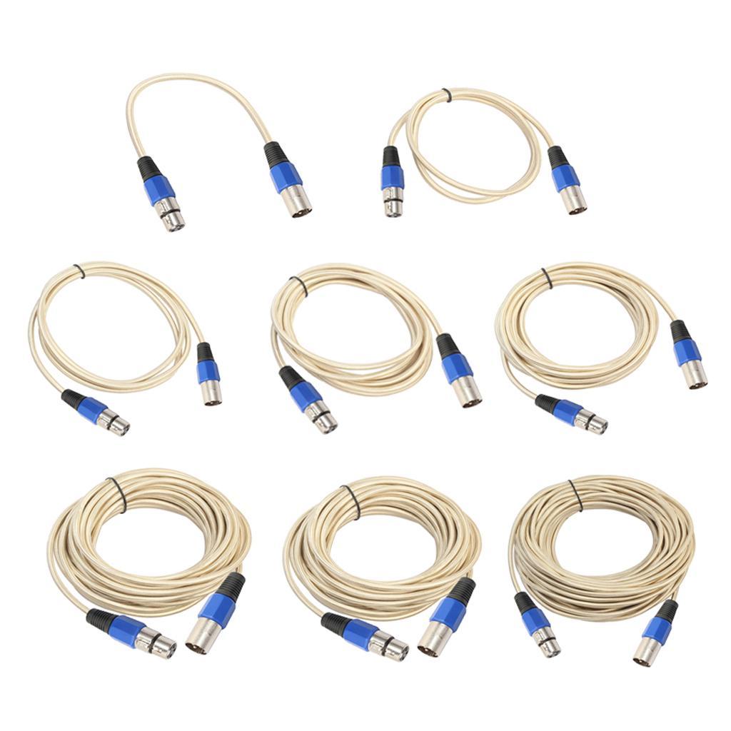 Stereo XLR Male to Female Microphone Mic Cable for Guitar Amplifier
