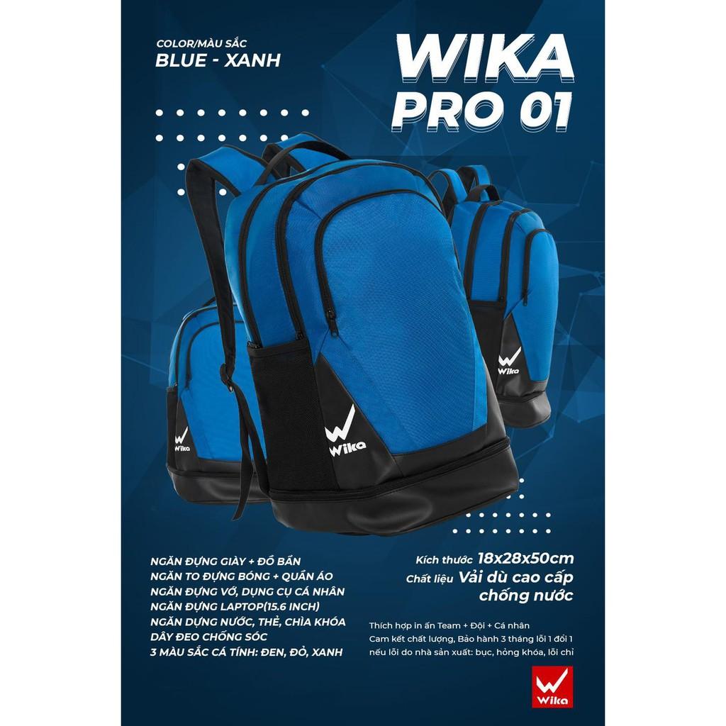 Balo Wika Pro 01 siêu bền, chất liệu vải dù hỗ trợ chống thấm nước