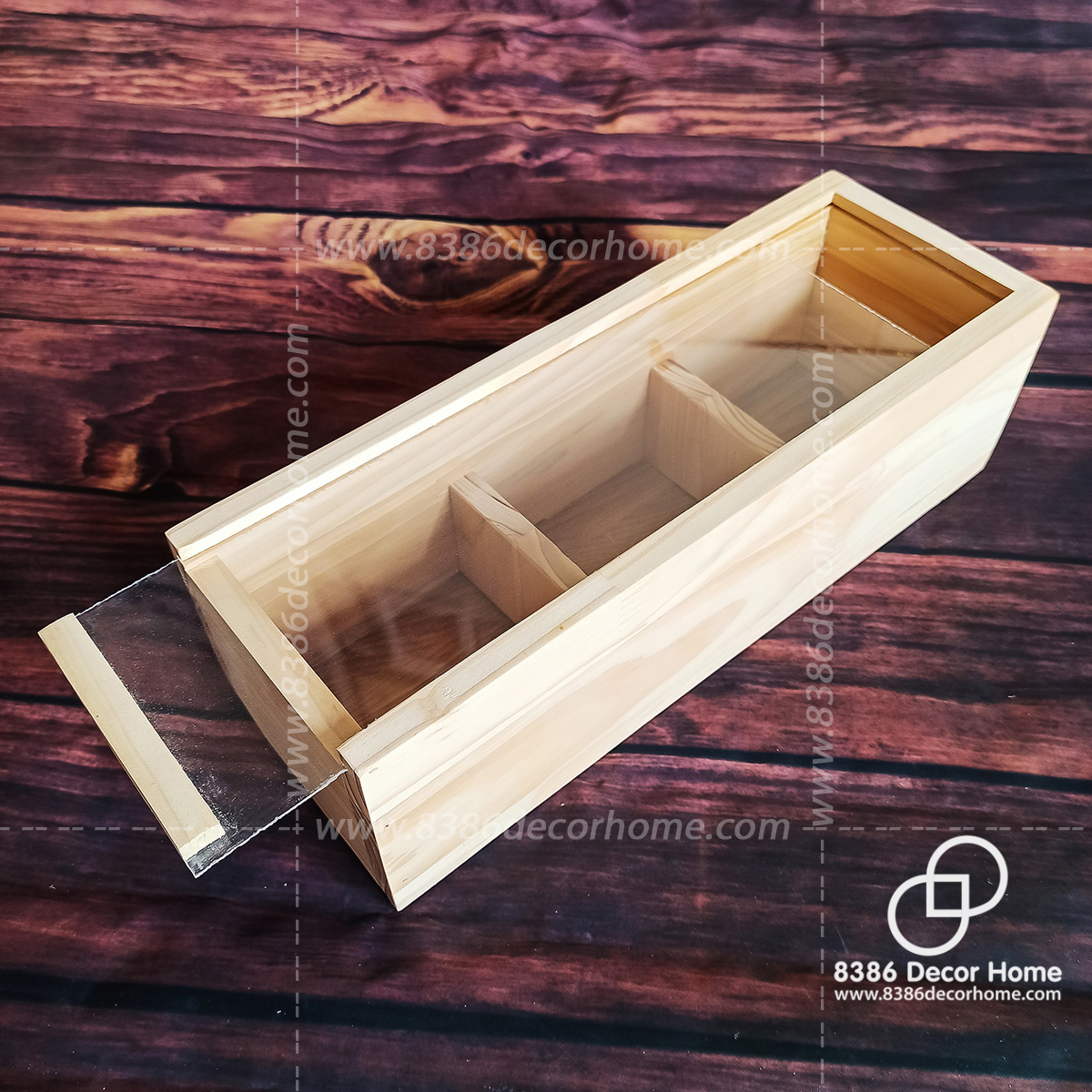 Hộp quà tết, khay gỗ gói quà, Hộp đựng đồ đa năng - Pallet gỗ thông