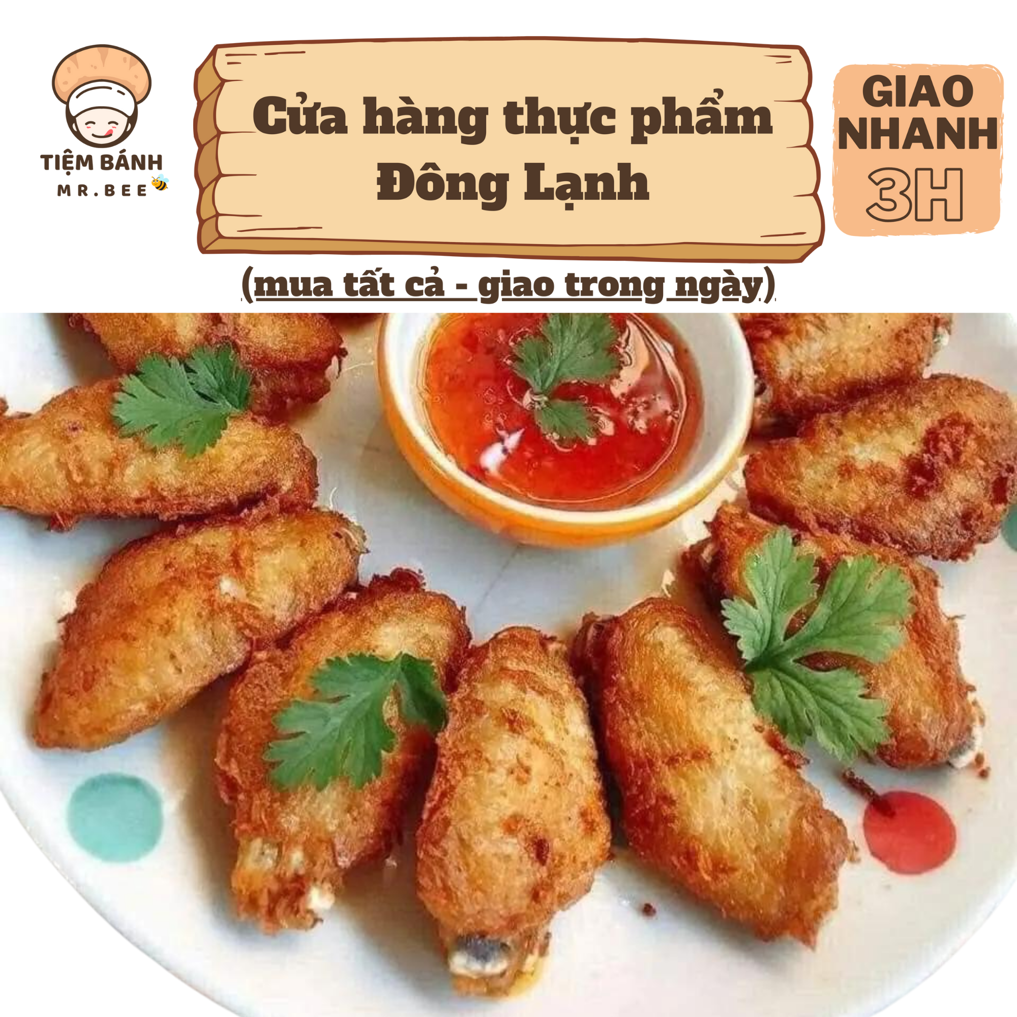 – Cánh Gà Khúc Giữa làm sạch – 1kg