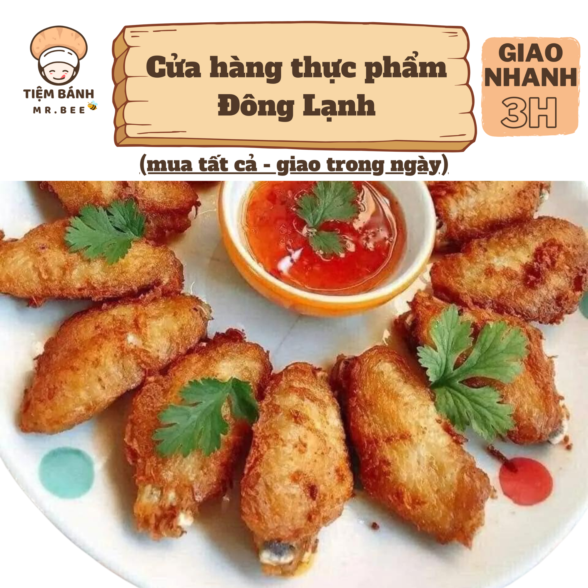 [Chỉ giao HCM] – Cánh Gà Khúc Giữa làm sạch – 1kg