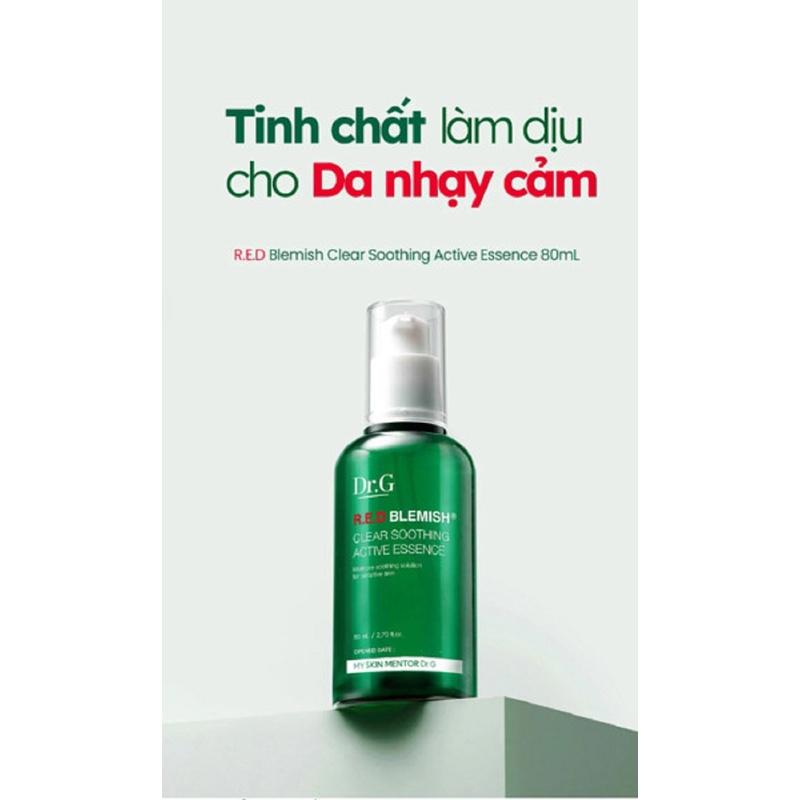 Combo 2 Sản Phẩm Làm Dịu, Tái Tạo Làn Da Dr.G (Tẩy Trang 490ml, Tinh chất 80ml)