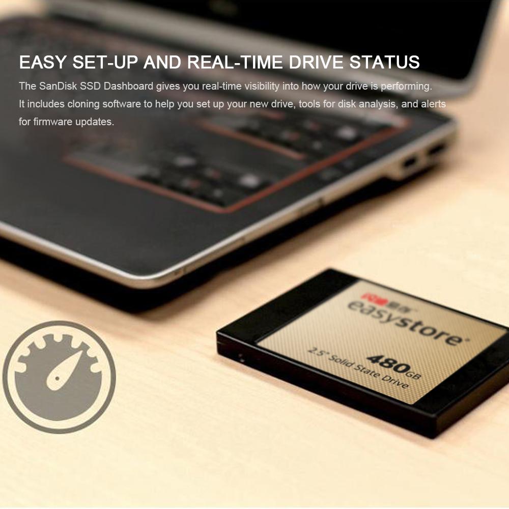 Ổ cứng SATA Revision 3.0 2,5 inch 120GB cho Máy tính để bàn Sandisk easystore SSD