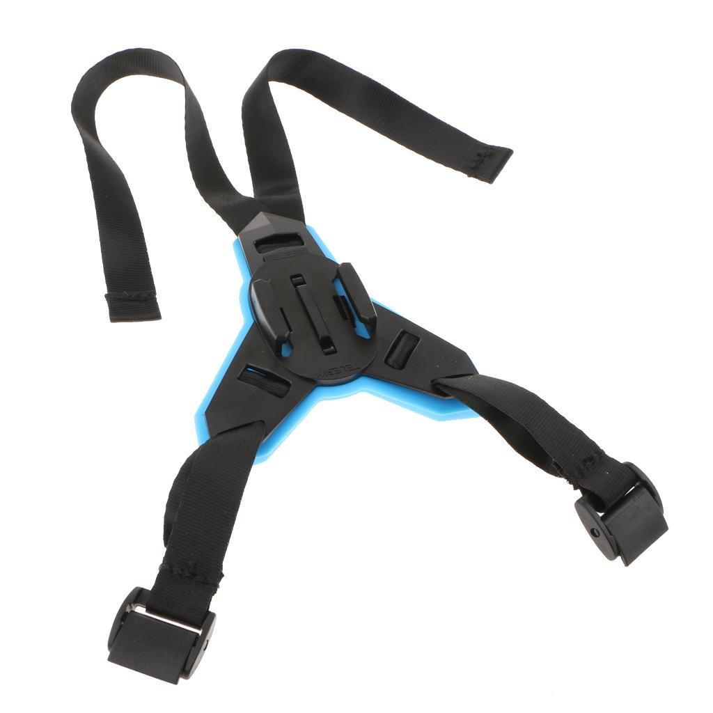 Helmet Strap Mount Motorcycle Front Chin Mounting For GoPro SJCAM, AKASO, Campark, Polaroid, YI Action Camera Helmet Mount Curved
