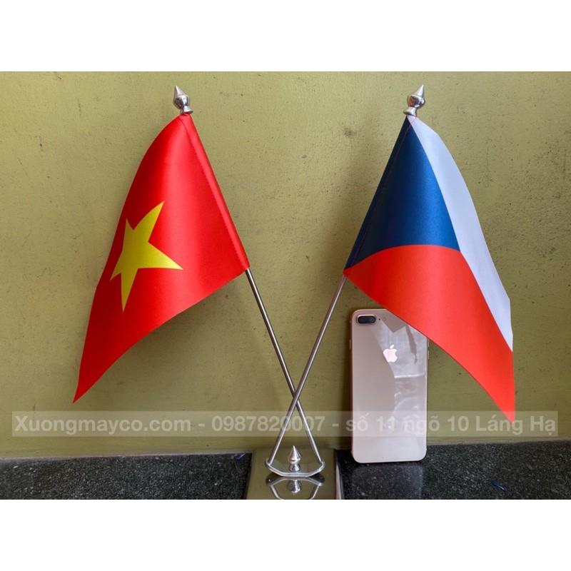 Cờ để bàn các nước đế inox