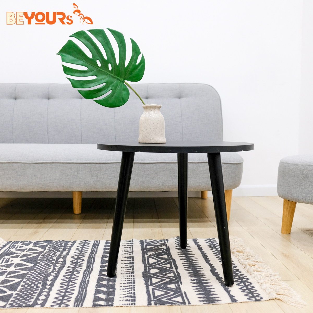 Bàn Trà Sofa Thông Minh BEYOURs Bee Table Bằng Gỗ Hình Tròn Nội Thất Kiểu Hàn