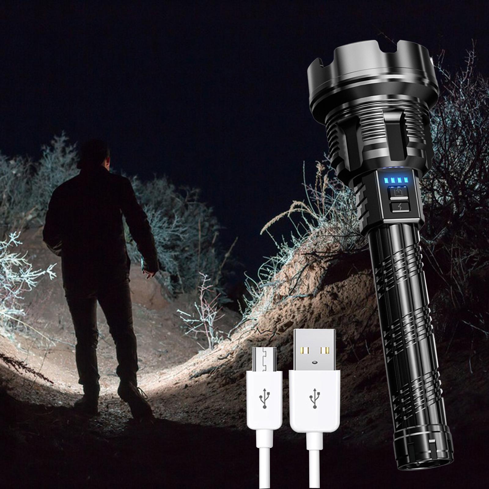 Rechargeable Flashlight Rechargeable Torch Light for Outdoor Fishing Camping