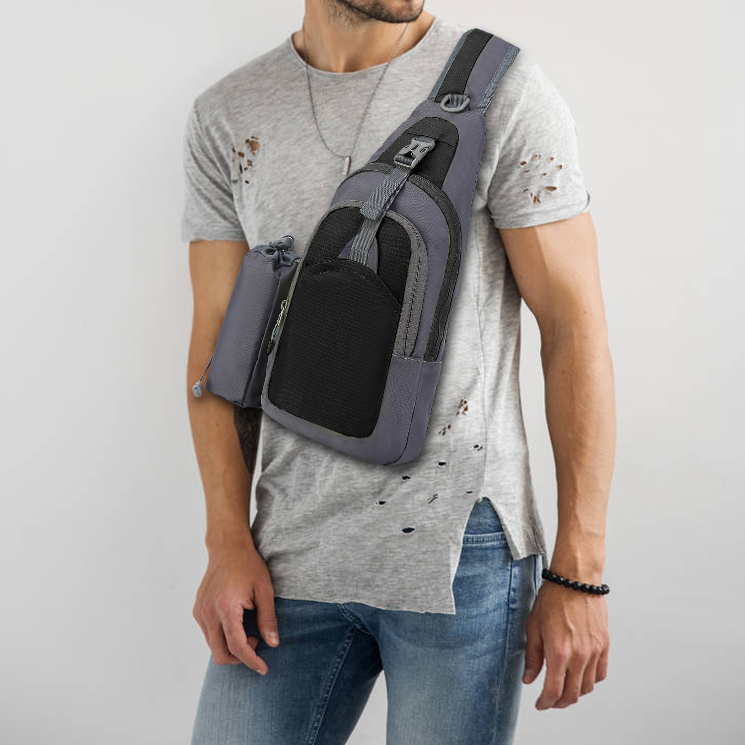 Túi đeo chéo vai, dung tích lớn 7L, chống thấm nước, chống mài mòn