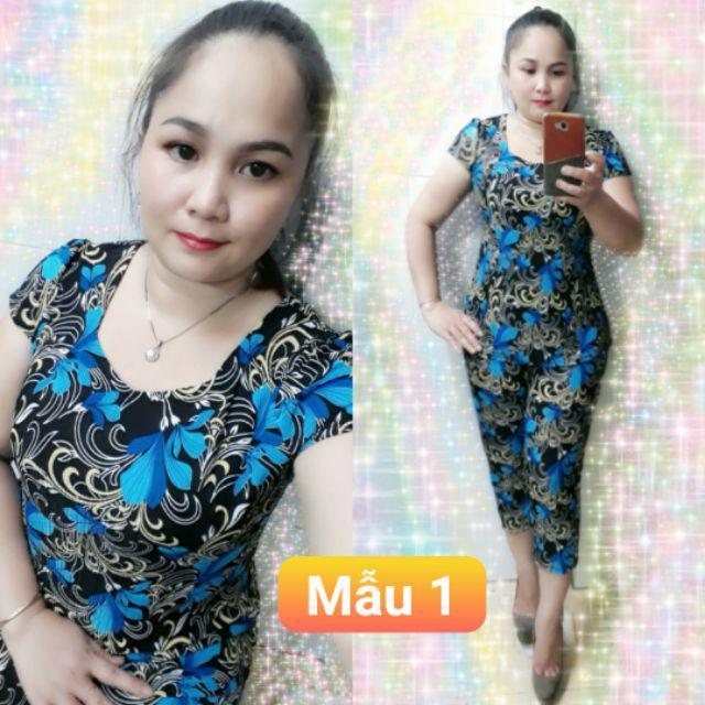 Đồ bộ trung niên lửng thun gân size 2.3.4.5 từ 50 đến 70kg