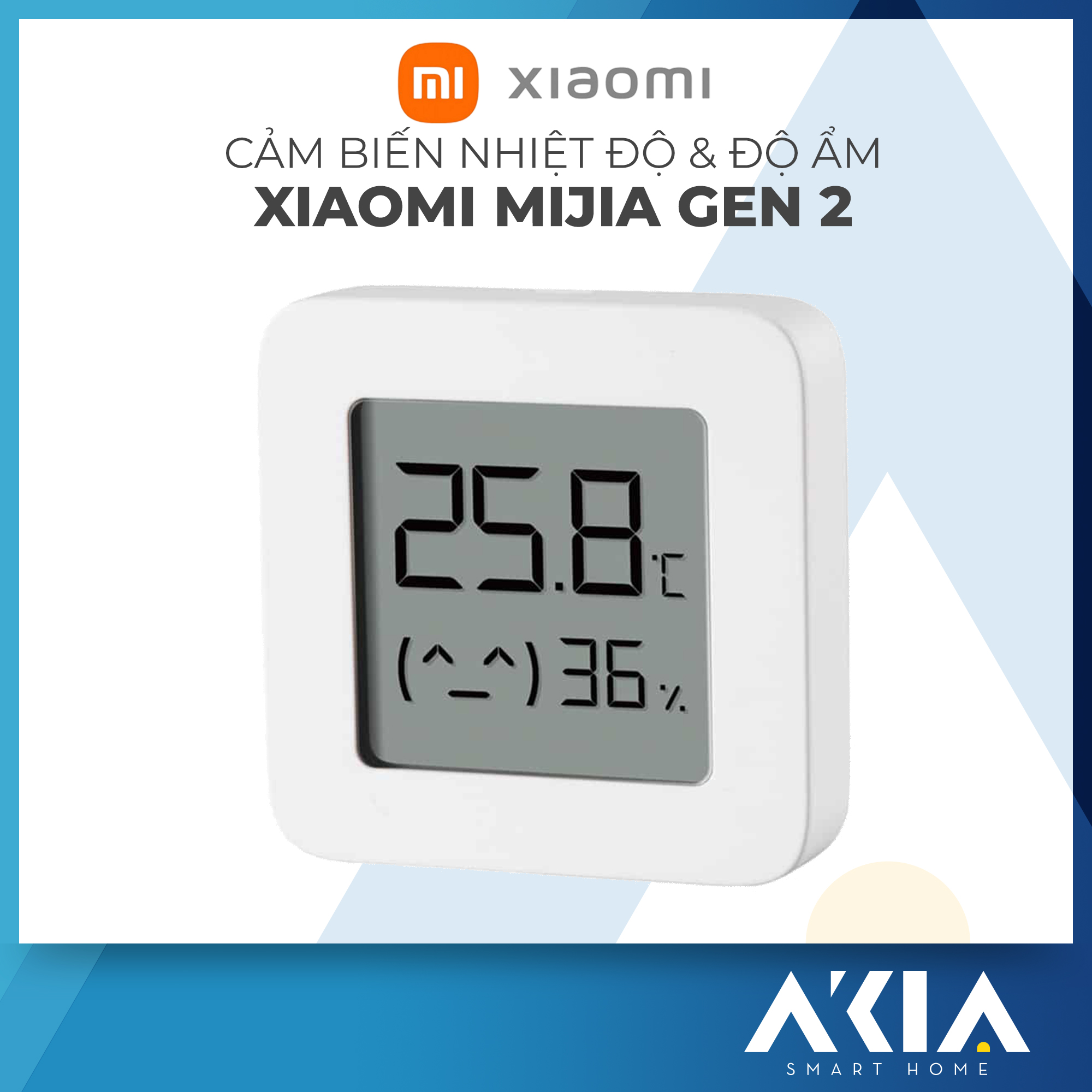 Hình ảnh Thiết Bị Đo Nhiệt Độ Và Độ Ẩm Xiaomi Mi Temperature And Humidity Monitor 2 (NUN4126GL)