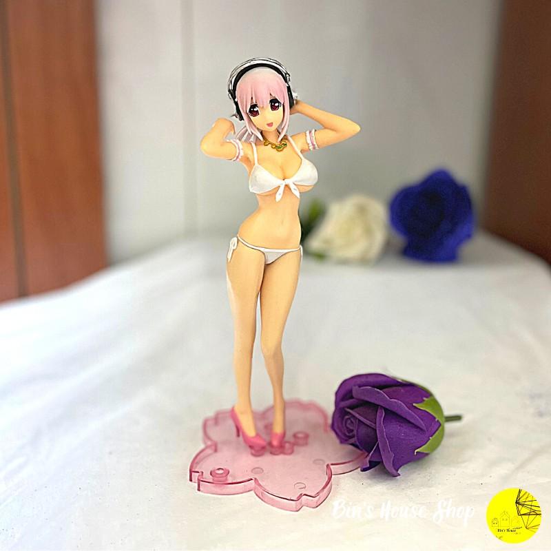 Mô hình đồ chơi nhân vật Super Sonico mặc Bikini cao 19cm