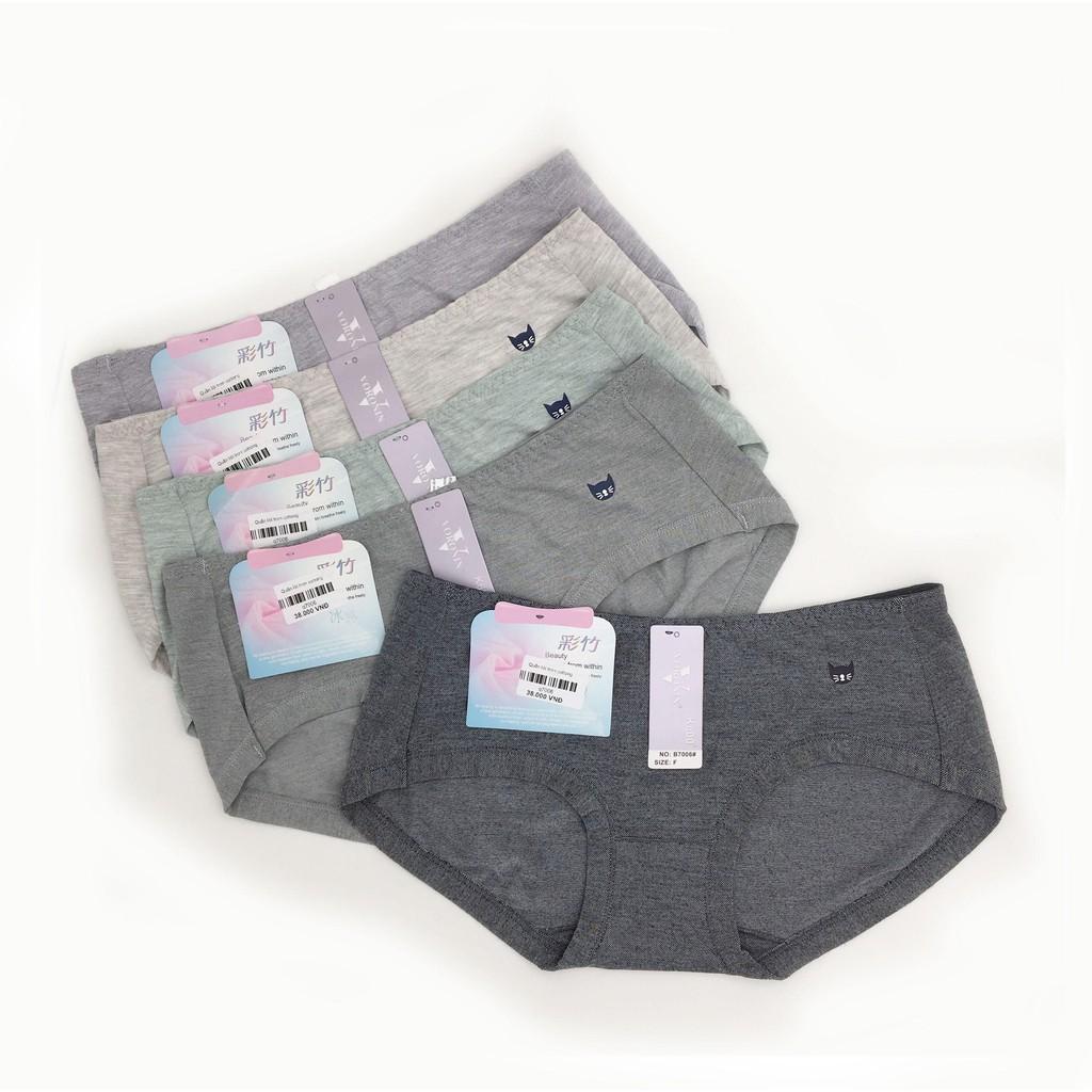 Combo 4 Quần Lót Cotton Đính Mèo