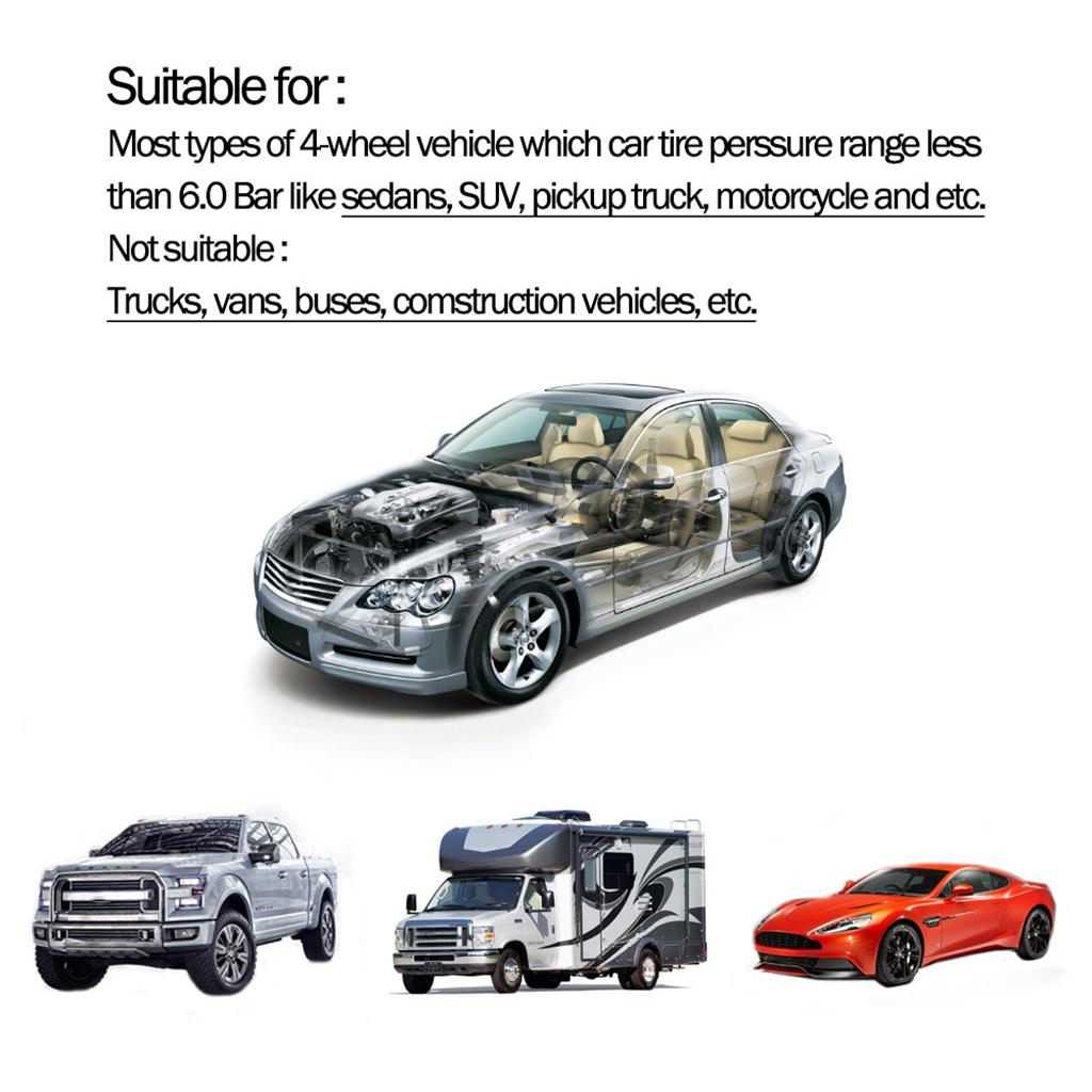 RV/Car TPMS Tire Pressure Alarm Monitor System Solar Powered External Sensor