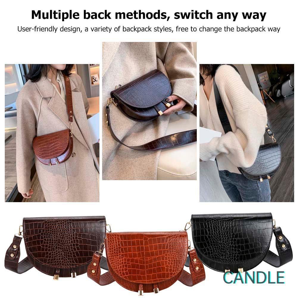 Túi Đeo Chéo Chất Liệu Da Pu Phong Cách Retro