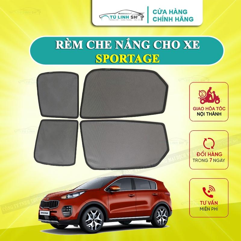 Rèm che nắng nam châm cho xe Kia Sportage, bộ 4 tấm cho 4 cửa, hàng loại 1 cao cấp nhất, vừa khít kính