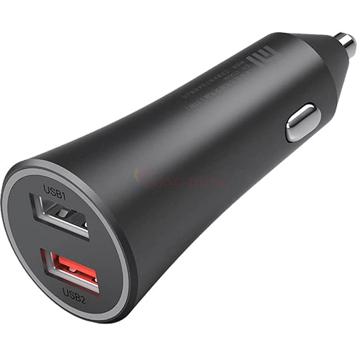 Cốc sạc xe hơi Xiaomi Mi 37W Dual-Port Car Changer 2USB GDS4147GL CC06ZM - Hàng chính hãng