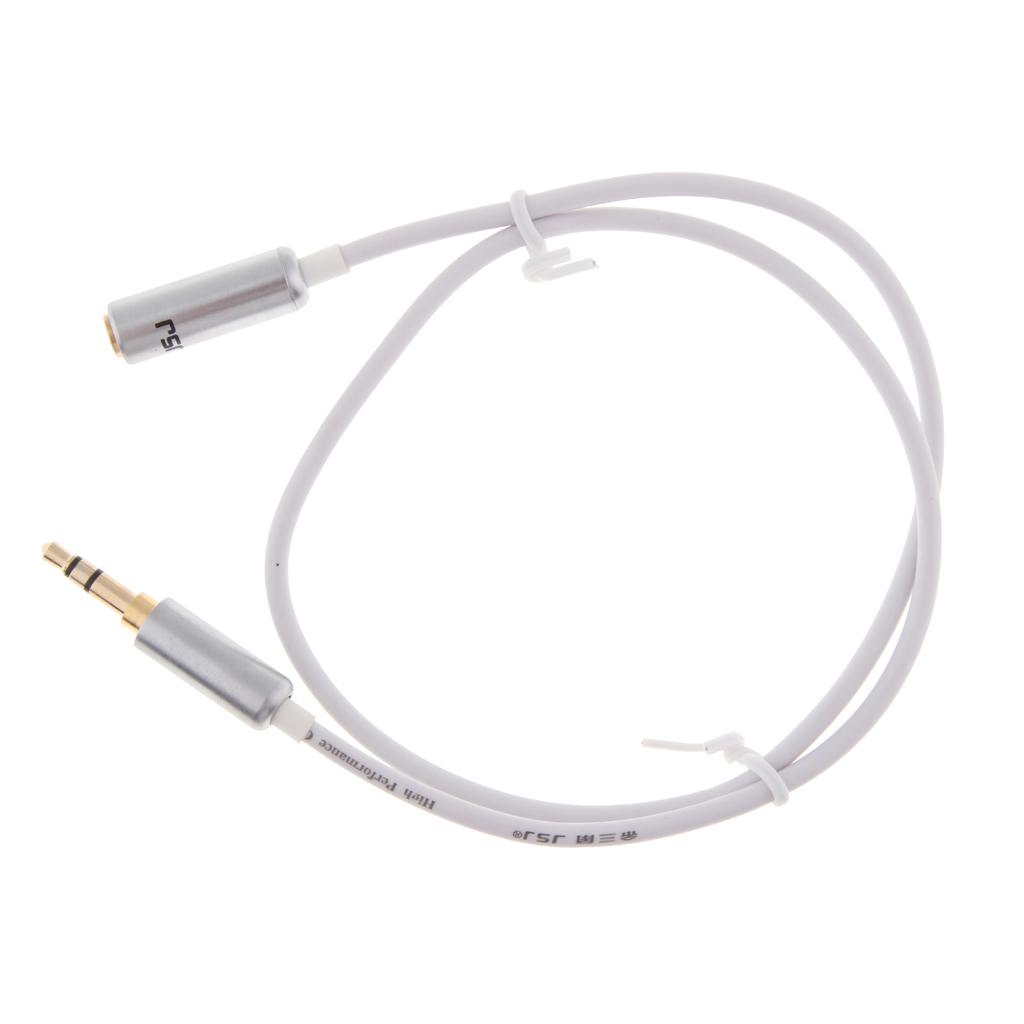 3.5mm Male To Female Auxiliary Stereo Audio Headphone Jack Extension Cable