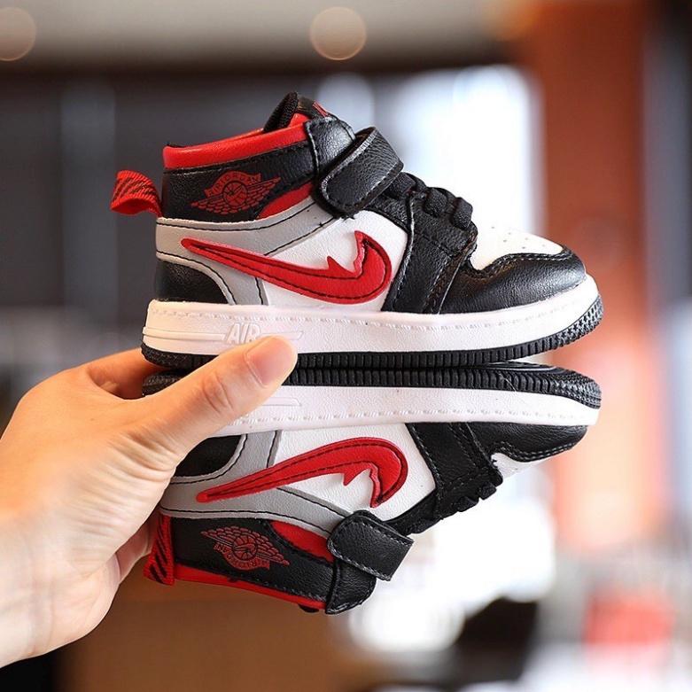 Cho Bé Giày Thể Thao cổ cao Quảng Châu cao cấp cho bé trai bé gái JK68 (Ảnh thật, video)