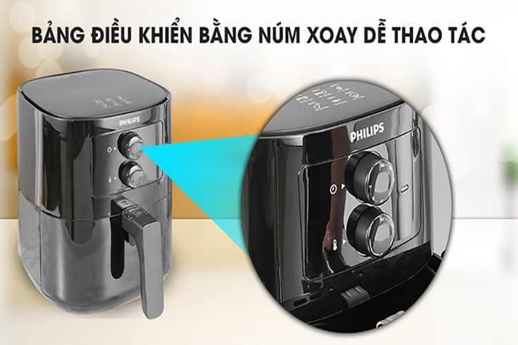 Nồi Chiên Không Dầu Philips HD9200/90 (4.1 Lít) - Hàng Chính Hãng