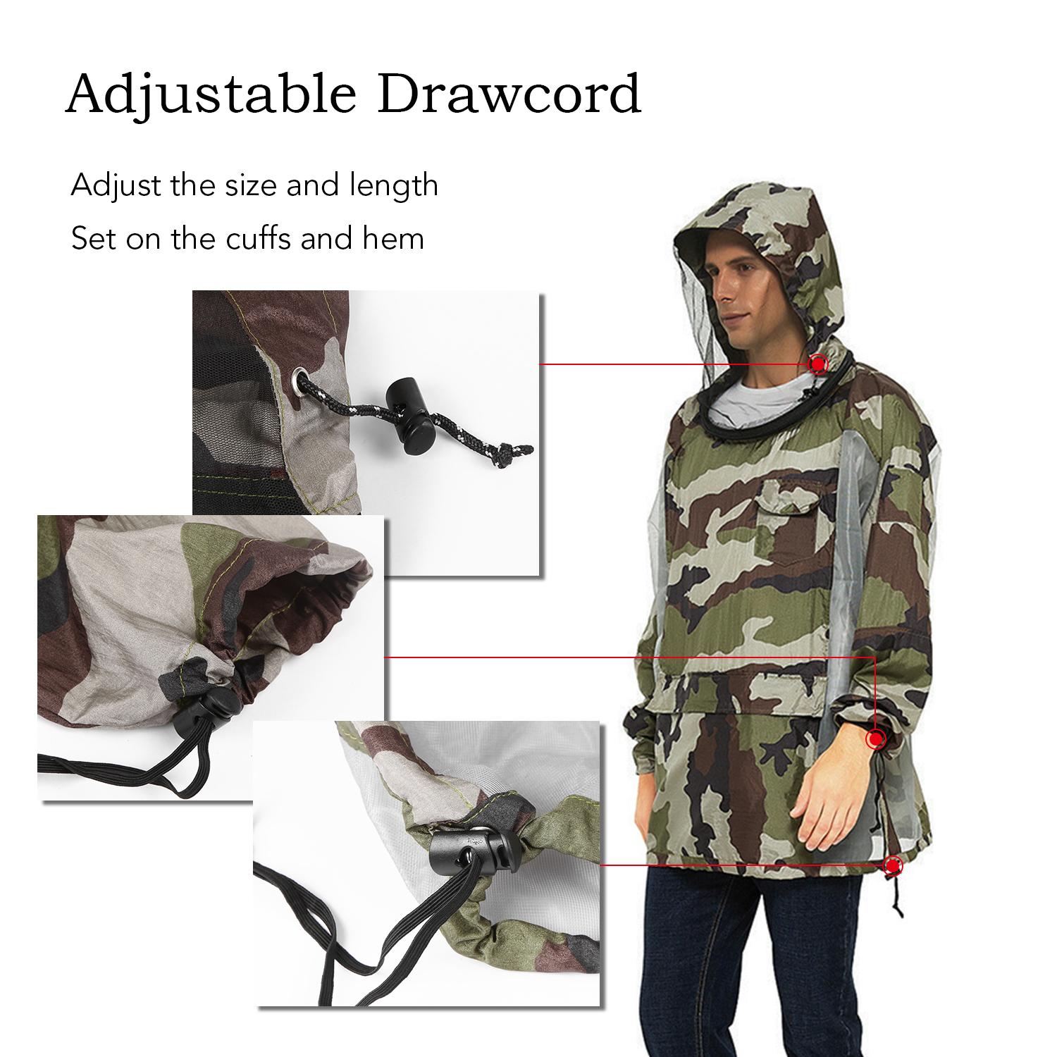 Áo khoác lưới chống muỗi và côn trùng, bảo vệ cho các hoạt động ngoài trời dành cho cả nam và nữ