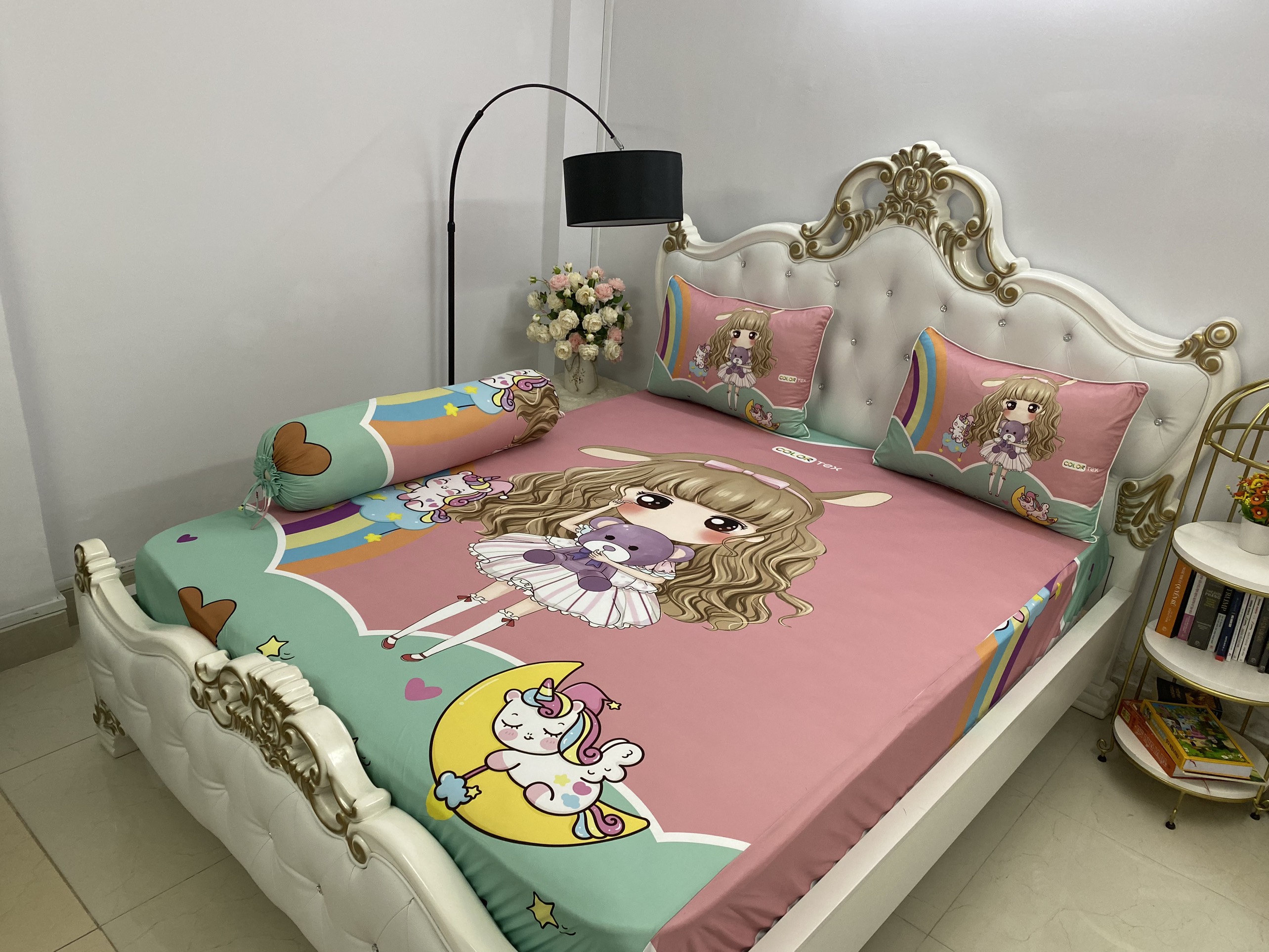 Bộ Drap gối Thun gối thun Ý 5D Cao Cấp , mát lạnh, thấm hút tốt.