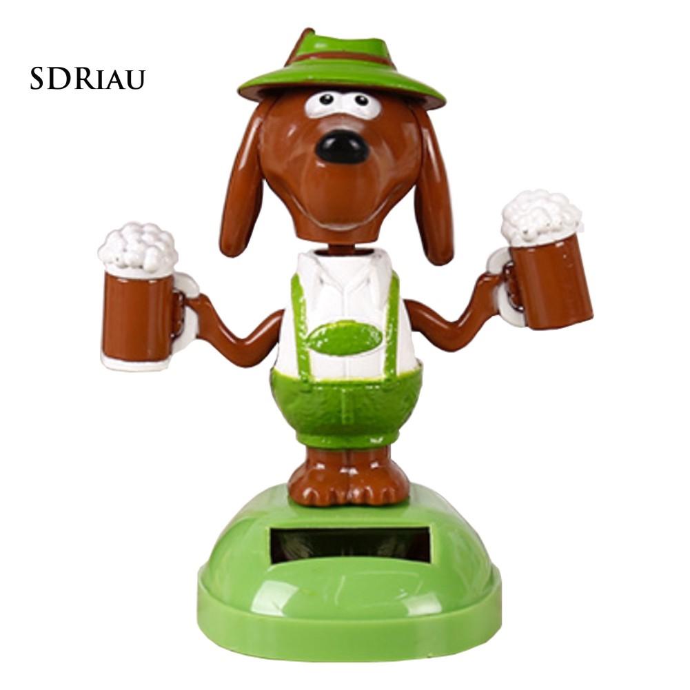 Cún nhựa trang trí sử dụng năng lượng mặt trời