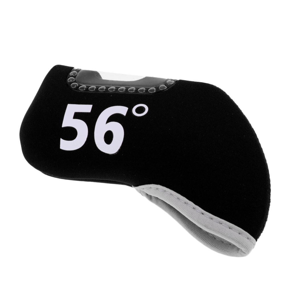3-4pack Golf Club Iron Putter Headcover Head Cover Protector 56 Degree Black
