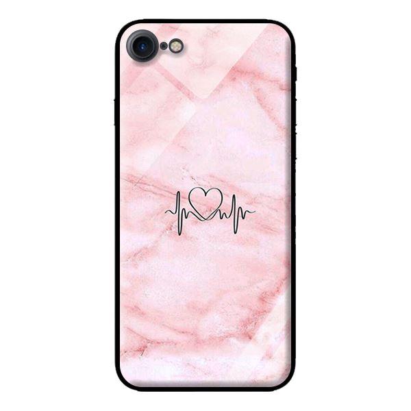 Ốp kính cường lực cho iPhone 7 Đá Hồng - Hàng chính hãng