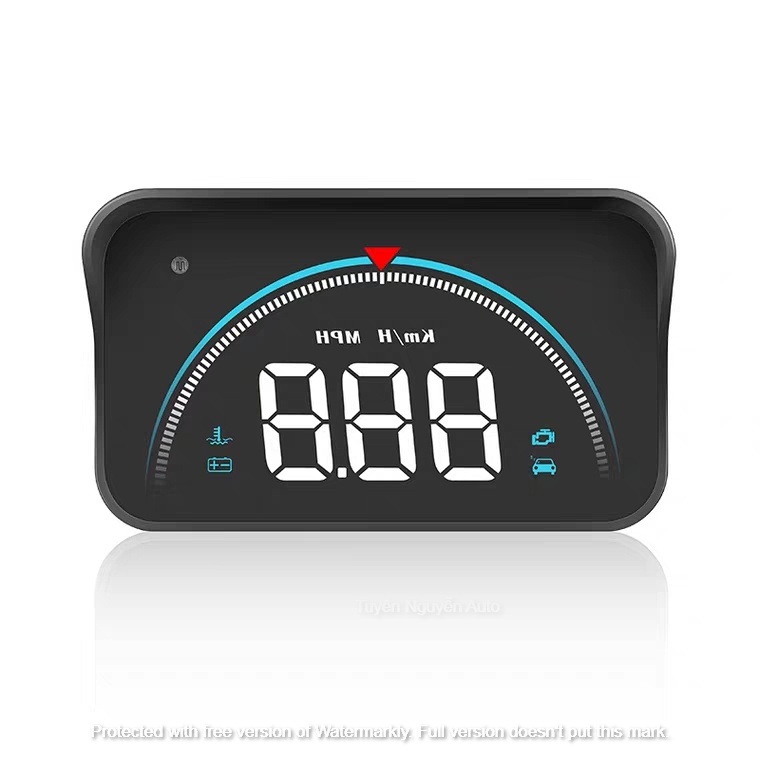HUD M8 lắp cổng OBD hiển thị tốc độ và cảnh báo tốc độ lên kính ô tô