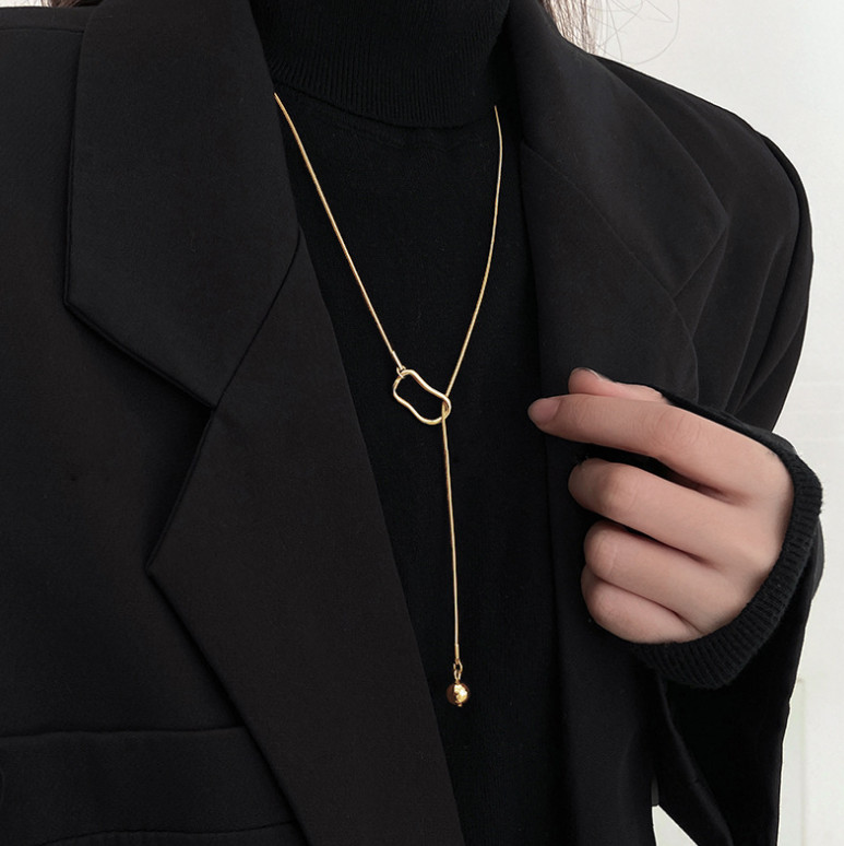 Dây Chuyền Dáng Dài Kiểu Chữ Y Titan Không Han Rỉ TT4547