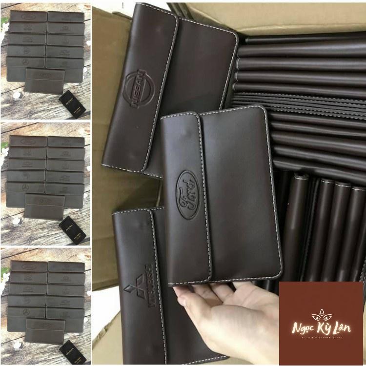 Ví Da Đựng Giấy Tờ Xe Hơi Tiện Dụng dập LOGO hãng xe