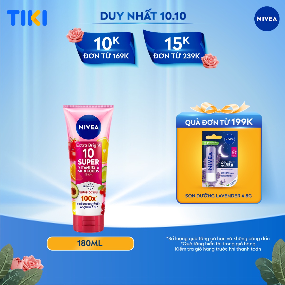 Tinh Chất Dưỡng Thể NIVEA 10 Super Vitamins &amp; Skin Foods (170 ml) - 93830