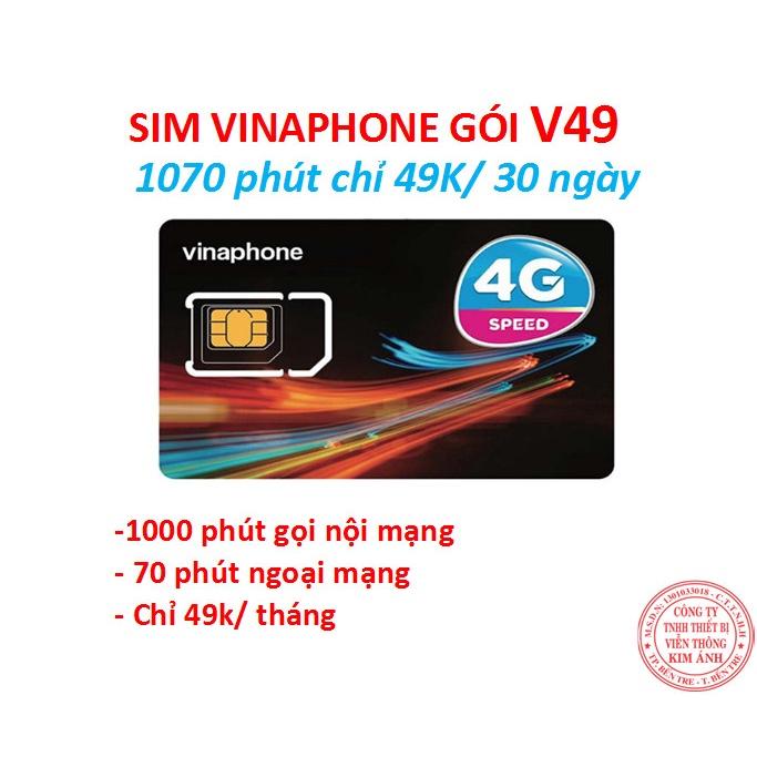 Chọn số - Sim Vinaphone gói V49, VD90, VD120N, VD150, Nhiều số 150K, Hàng chính hãng