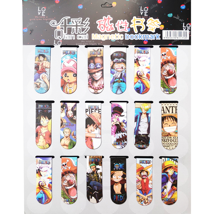 Bookmark Nam Châm Magnet ( Đánh Dấu Sách ) Đảo Hải Tặc - One Piece Anime