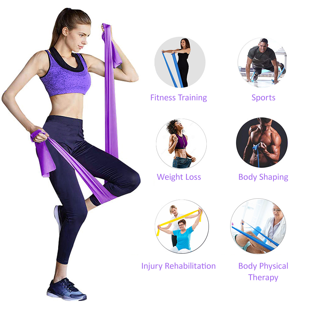 Bộ 3 dải kháng lực với độ dày và mức kháng khác nhau cho luyện tập thể thao
