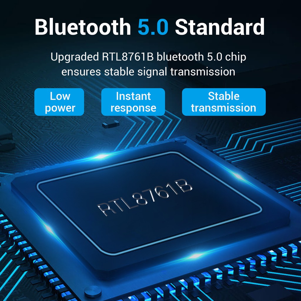 USB Bluetooth 5.0 - Đầu thu USB VENTION kết nối không dây Bluetooth 5.0 cho máy tính pc, laptop - Hàng chính hãng
