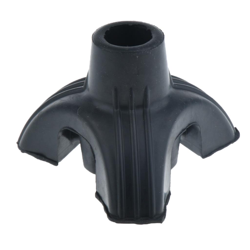 Black Tripod Anti Slip Rubber Replacement Tip For Cane Stick Crutches 5/8 inch 3/4 inch