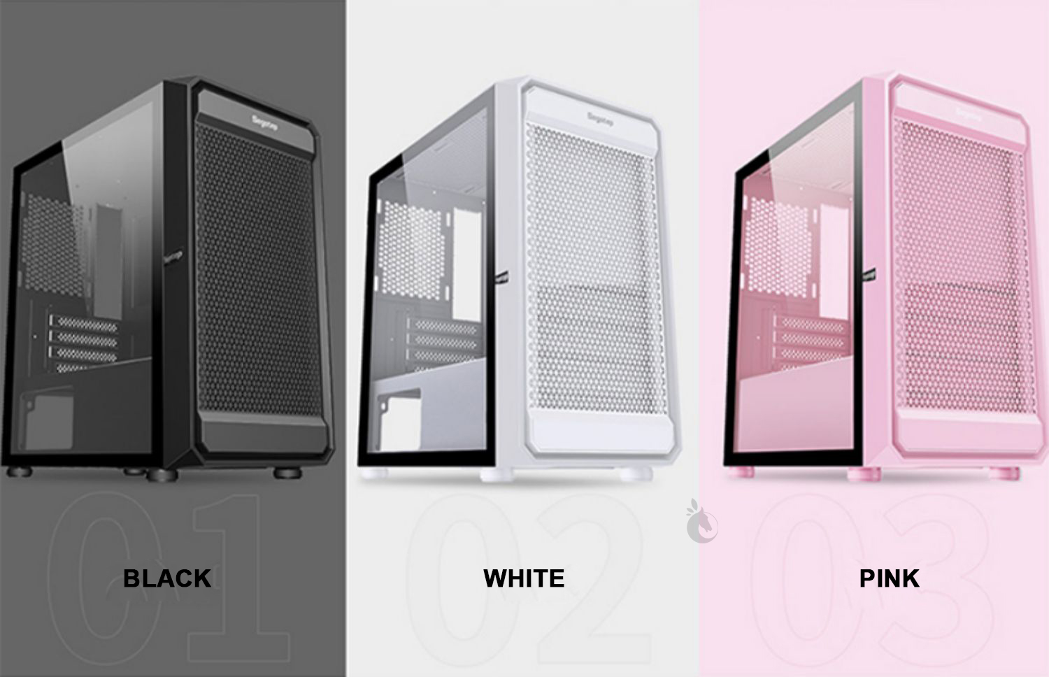 Vỏ Case Máy Tính Segotep Artis 2F M-ATX Black /White /Pink -Hàng nhập khẩu
