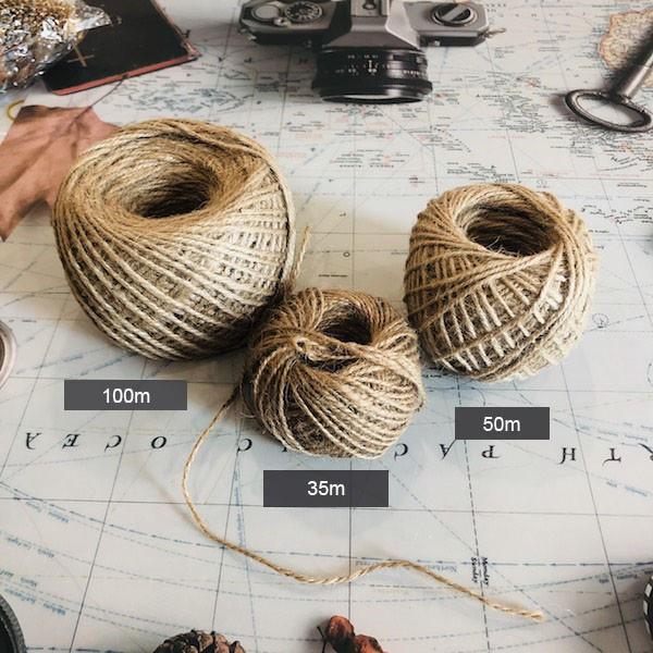 Cuộn 30m dây thừng 2mm trang trí nhà cửa, trang trí tiệc vintage, làm phụ kiện handmade,Dây làm đồ thủ công