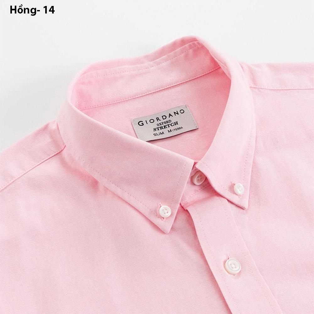 Áo Sơ Mi Oxford Nam Dài Tay Logo Classics Giordano 01042043