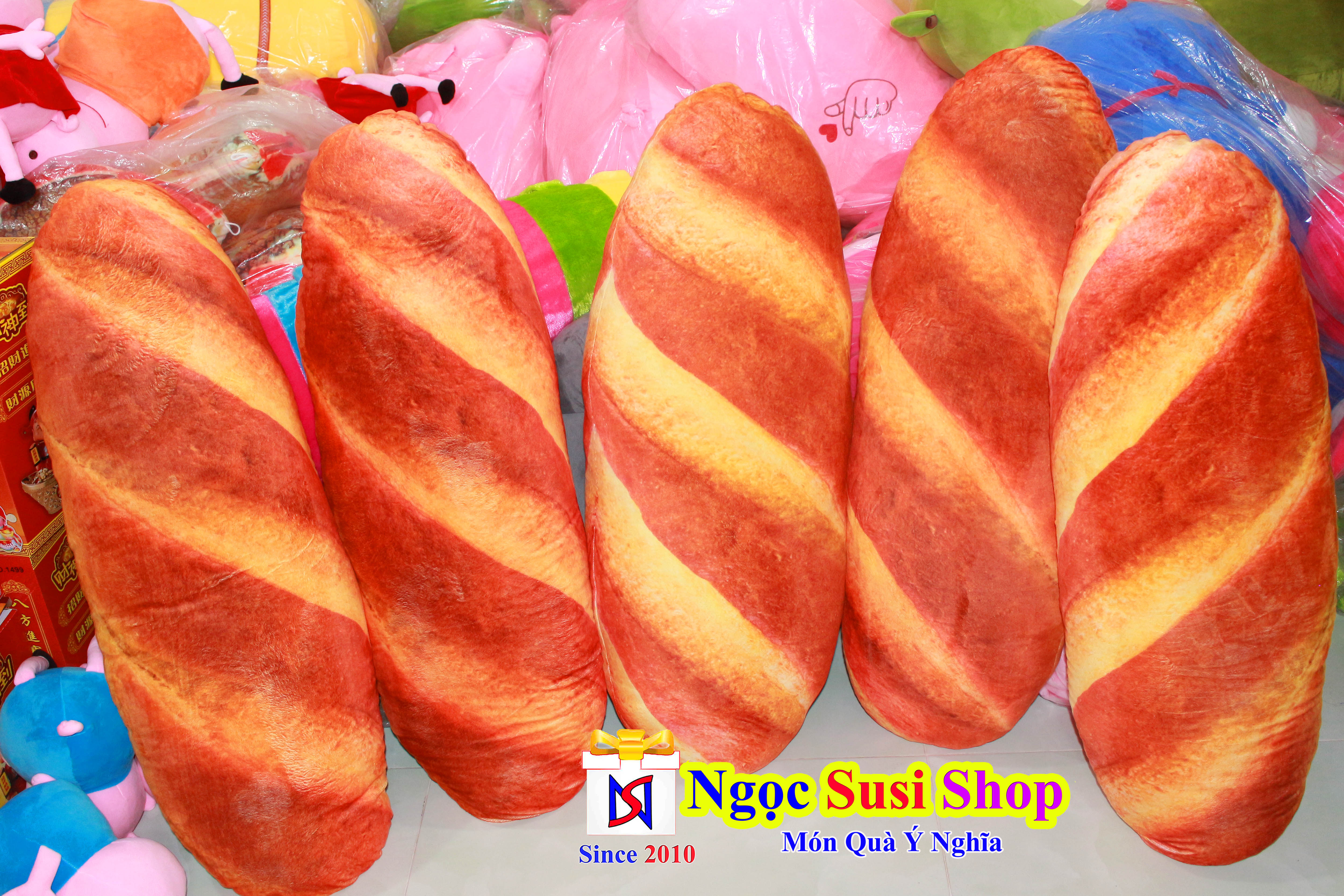 BÁNH MÌ 3D NHỒI BÔNG SIÊU TO KHỔNG LỒ SIÊU MỀM MỊN