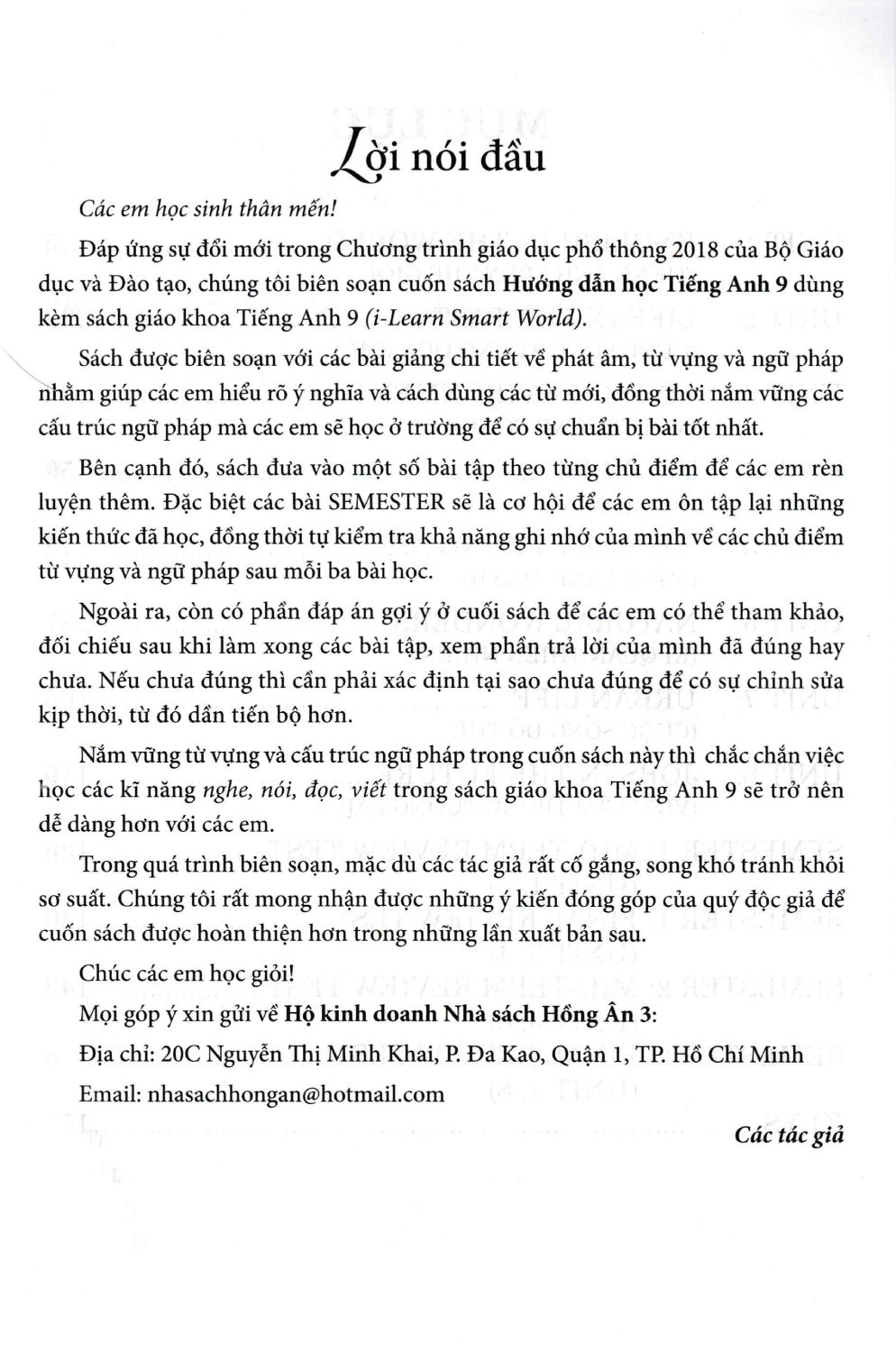 Hướng Dẫn Học Tiếng Anh 9 (Dùng Kèm SGK Tiếng Anh I Learn Smart World) - HA