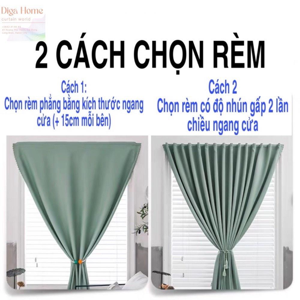 Rèm Tự Dán-Không Cần Khoan Vô Cùng Tiện Lợi, Chất Liệu Vải Cản Sáng Tốt-Nhiều Màu,Kích Thước