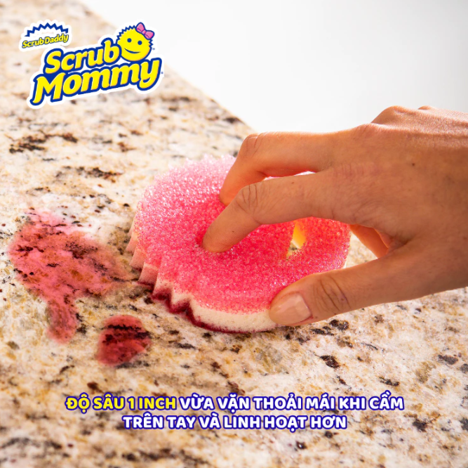 [Phiên Bản Essentials] Miếng rửa chén bọt biển Scrub Mommy mỏng hơn