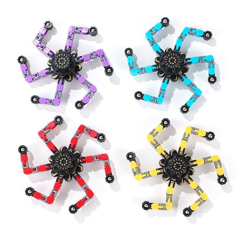 Đồ chơi con quay spinner robot biến hình thông minh cho bé