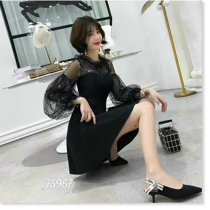 ĐẦM UMI PHỐI LƯỚI KIM TUYẾN HỌA TIẾT SANG TRỌNG,CHẤT LIỆU VÃI UMI THOÁNG MÁT TRANG NEMO 36 FASHION