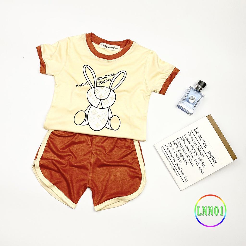 Bộ Cộc Tay Cho Bé LNN01 Đồ Bộ Thun Lạnh Cao Cấp Mềm Mịn Thoáng Mát Dễ Chịu, Thoải Mái Cho Bé