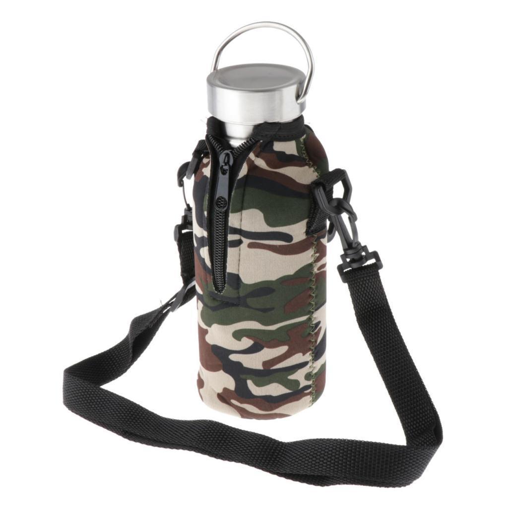 1.5L Water Bottle Holder Carrier Pouch Sleeve Bag Camping Hiking Black